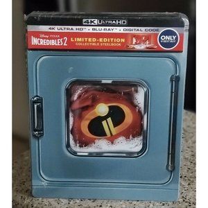Disney Pixar The Incredibles 2 Steelbook 4K Ultra HD Bluray Digital SEALED NEW